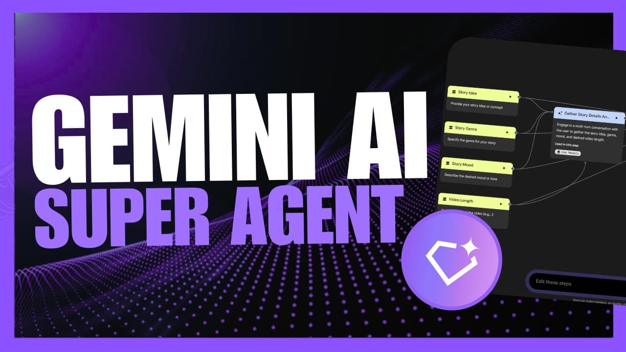 Gemini Super Gems: Google's NEW AI Super Agent! Goodbye N8N! (FULLY FREE AI App Generator) - Opal