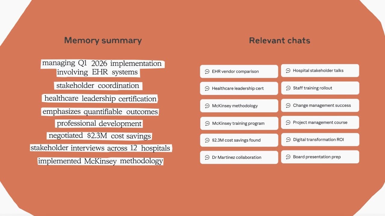 Claude now has memory