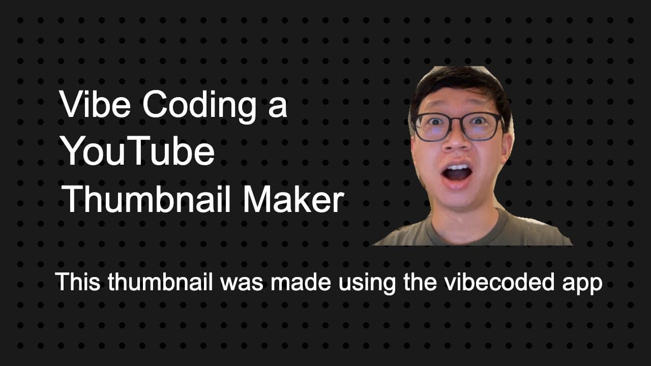 I built a YouTube thumbnail maker from scratch with Claude Code in 2 hours