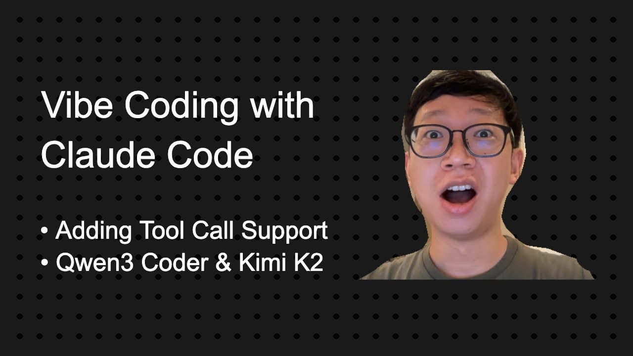 Vibe Coding Live with Claude Code: Adding tool call to my app & Testing out Qwen3 Coder