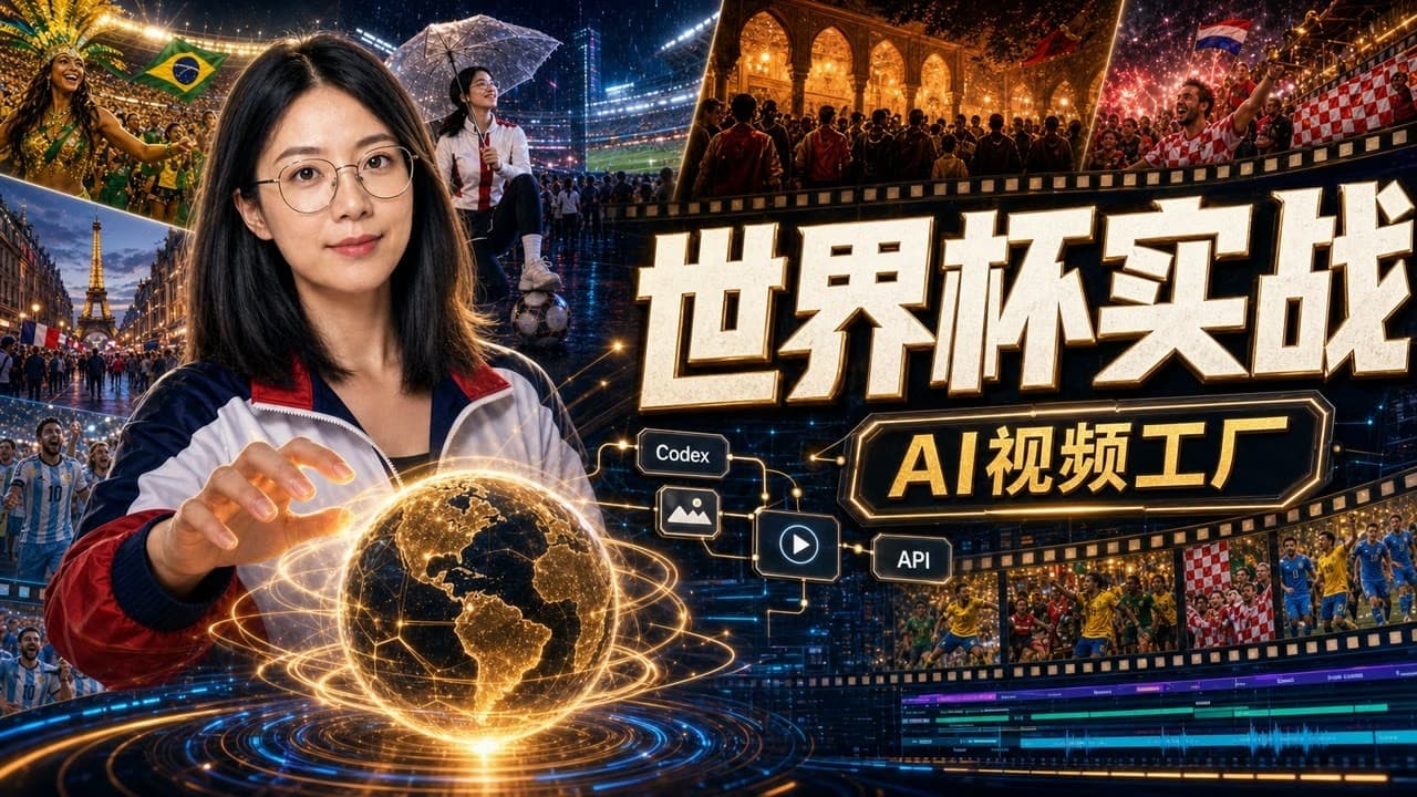 世界杯实战：我用 Codex + API 搭了一个 AI 视频工厂｜Seedance × Human Asset × Mureka