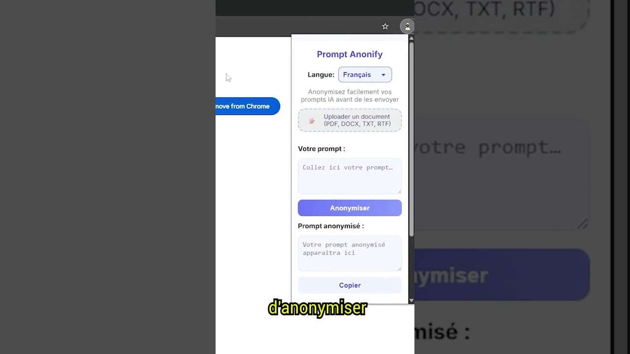 🔒 Cette extension protège tes prompts IA en 1 clic ! #ia #prompt