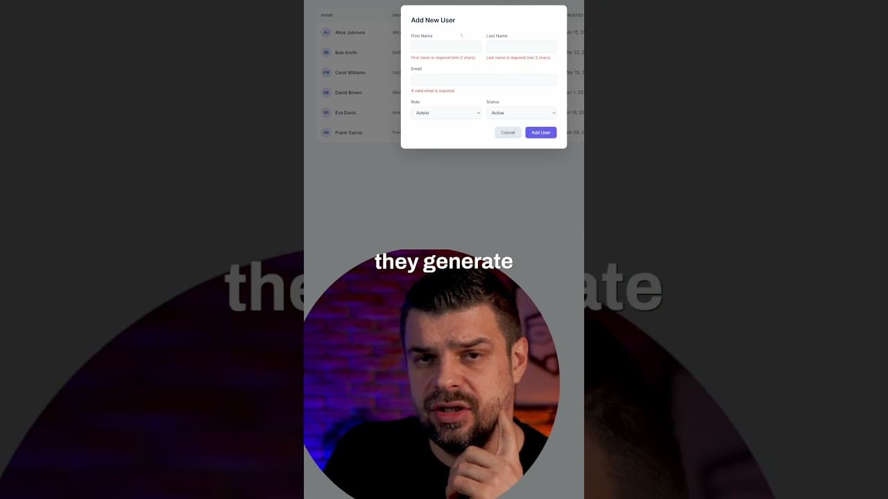 Opus 4.6 Codes Better User Dashboards Than Me #ai #angular