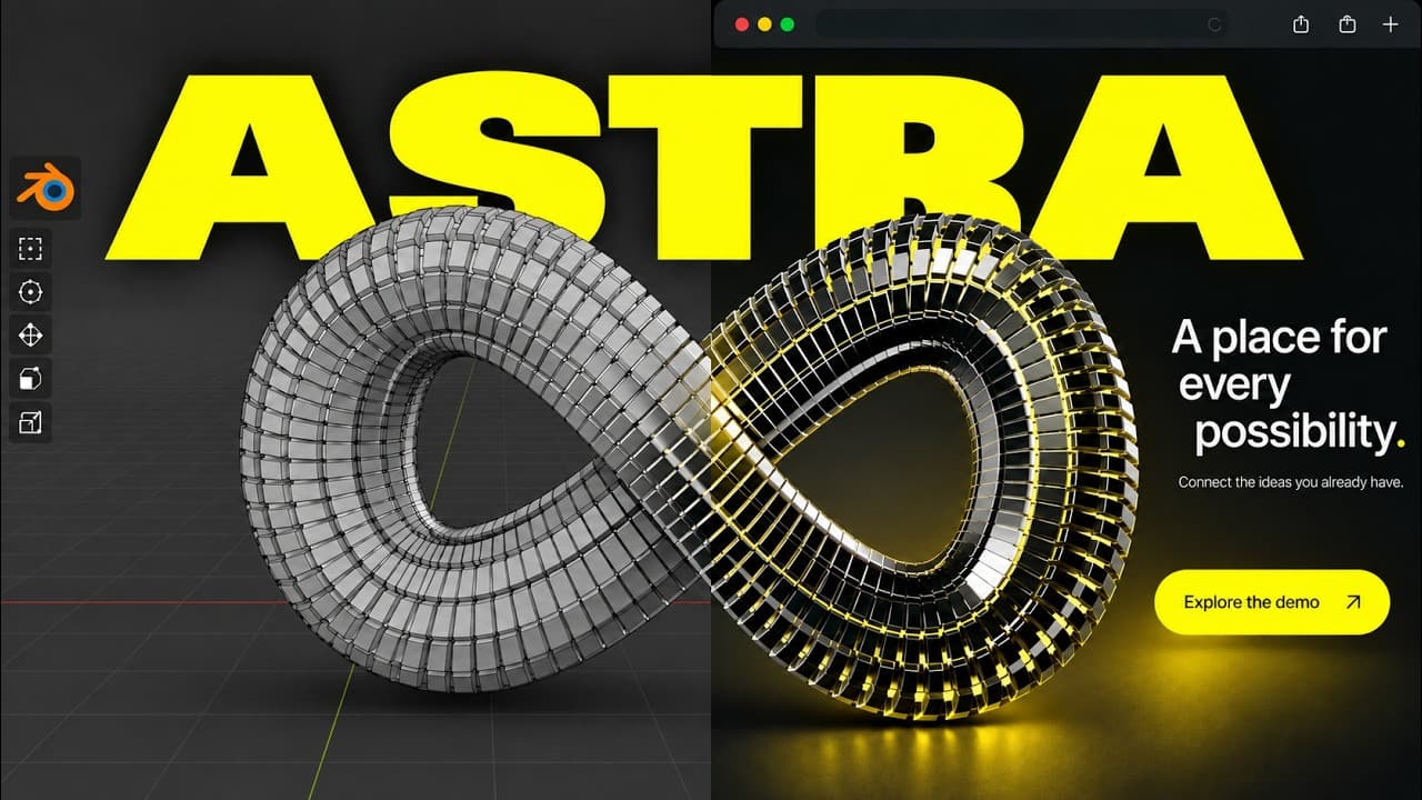 GPT 6 Astra + Blender = INSANE 3D Websites