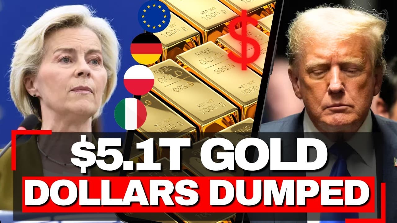 Historic Shift - Banks Dump Dollars for GOLD, $5.1T Eclipses US Treasuries First Time in 30 Years