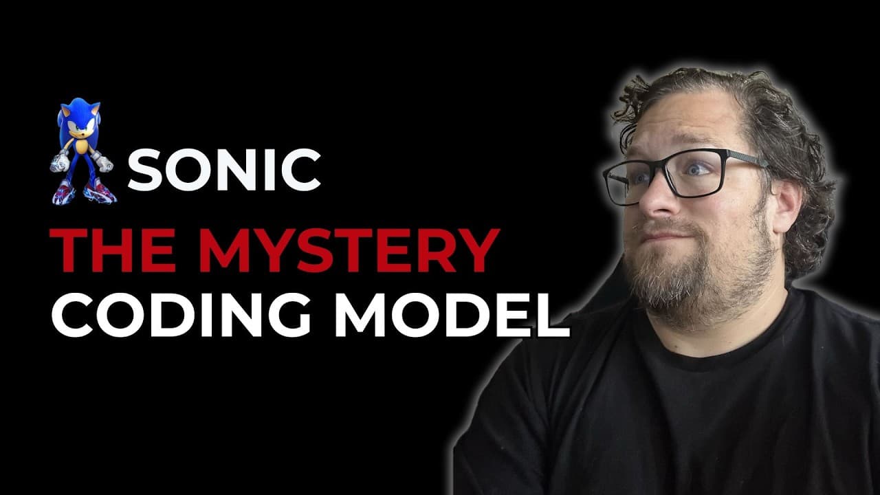 I think I know who made the latest stealth AI coding model Sonic!