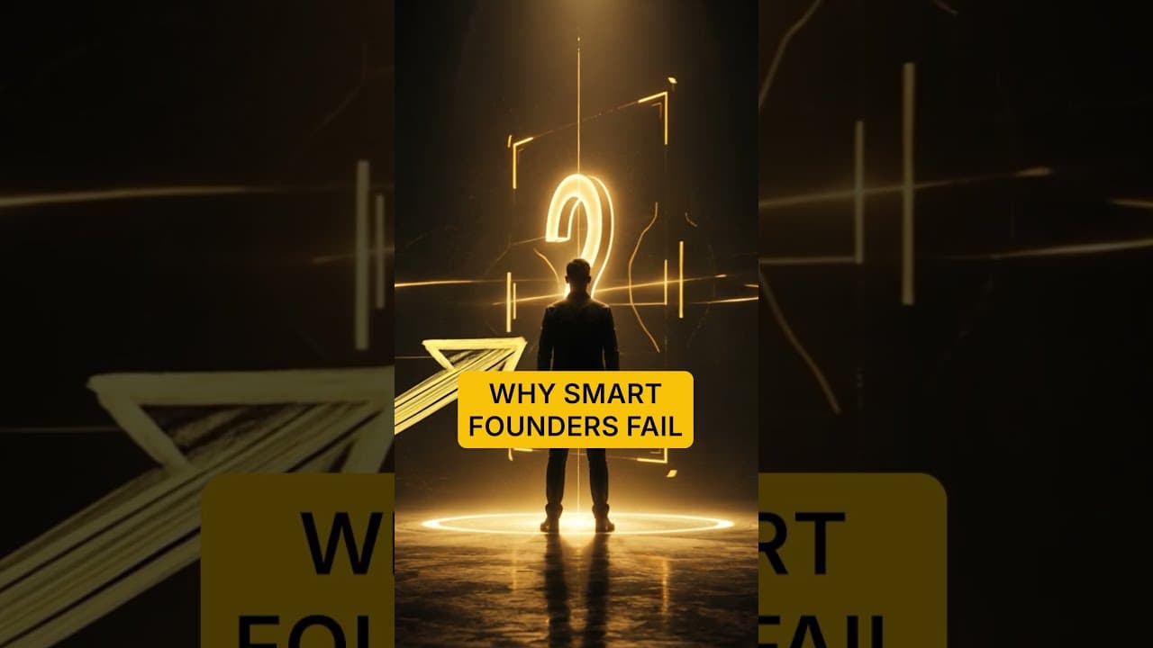 Why Smart Founders Actually Fail #shorts #entrepreneur