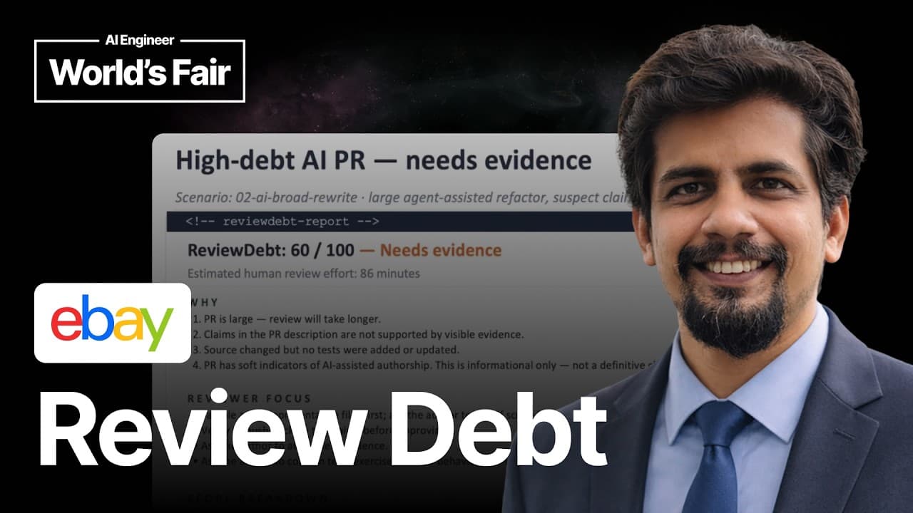 ReviewDebt: a practical framework for scoring every pull request — Sachin Gupta, Ebay