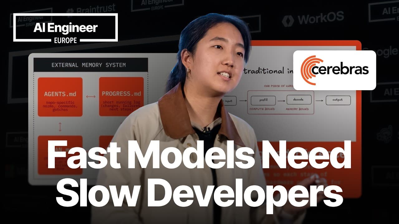 Fast Models Need Slow Developers — Sarah Chieng, Cerebras