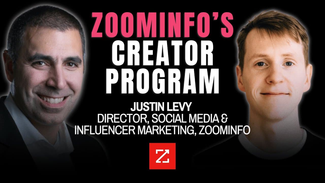 How ZoomInfo Scaled their Creator Program to 40+ Influencers & Millions in Revenue