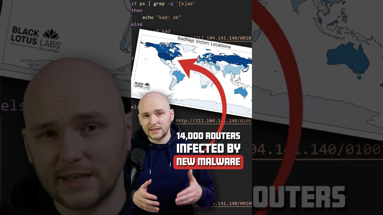 The "Bulletproof" Malware Affecting 14,000 Routers Worldwide 💀 #cybersecurity #computersecurity