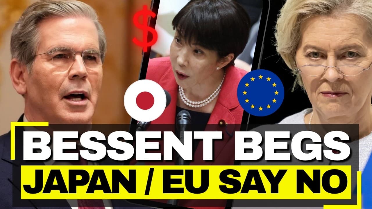 Bessent BEGS Japan and Europe to Stop Selling US Bonds - Caught on Camera