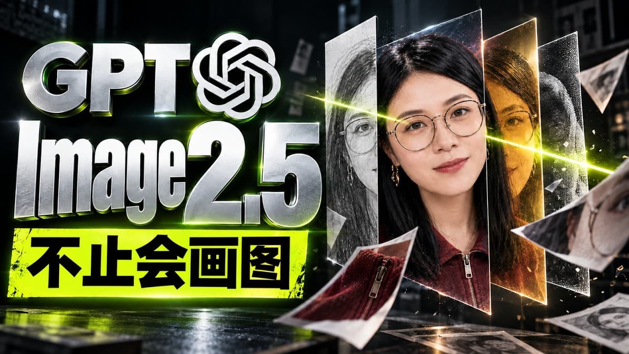 GPT Image 2.5 到底强在哪？8大场景深度实测 ｜ Open AI ｜ GPT 6 Codex