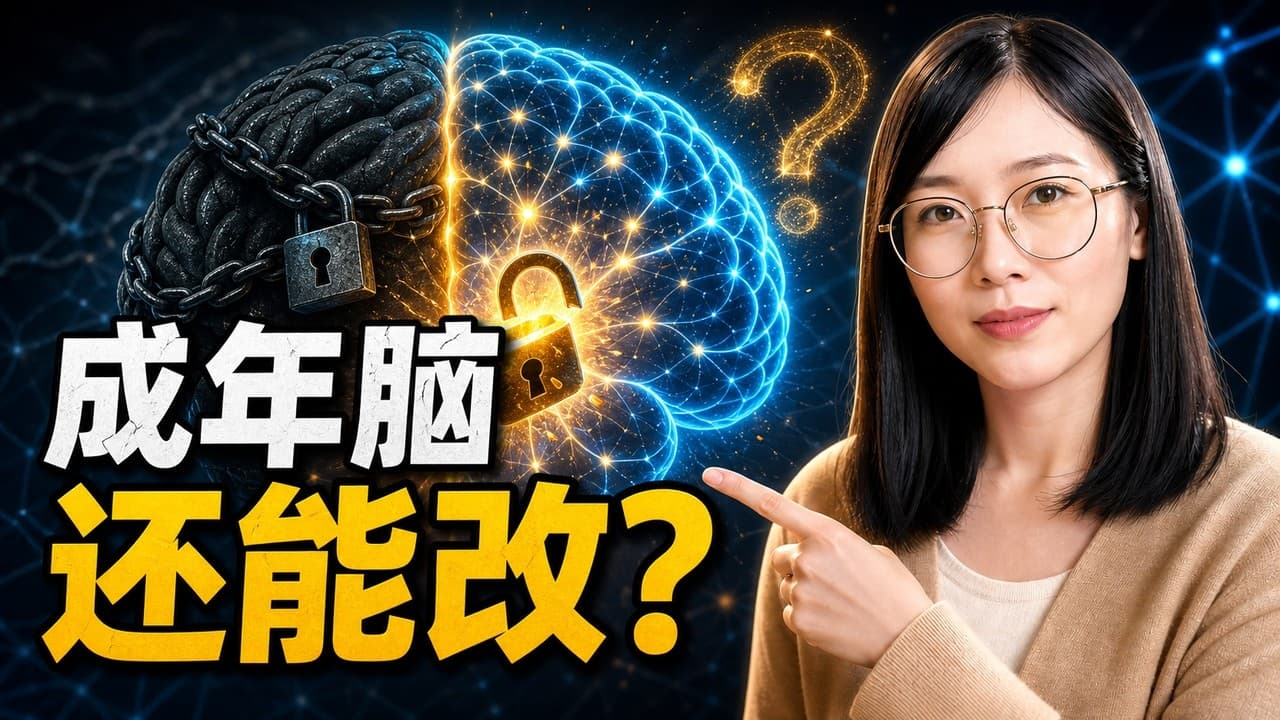 成年人的大脑还能改吗？重新打开可塑性的5把钥匙 ｜ 重启“儿童关键期”大脑成长 ｜ 大脑编辑 ｜ 脑科学 ｜ 神经可续