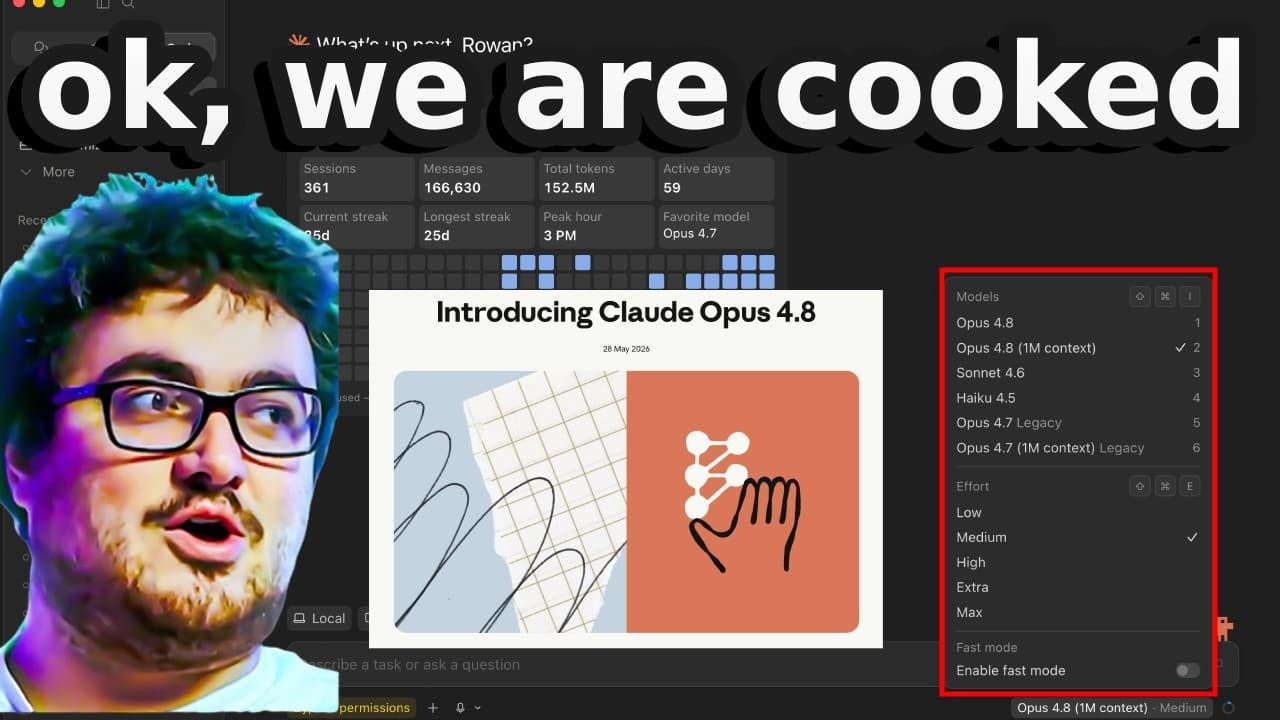 Claude Opus 4.8 + Claude Code is Completely INSANE (BEST LLM FOR CODING?)