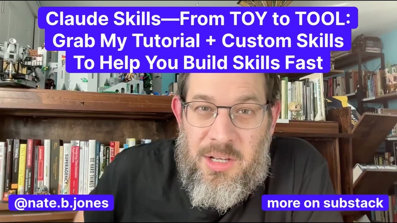 Claude Skills—From TOY to TOOL: Grab My Tutorial + Custom Skills To Help You Build Skills Fast