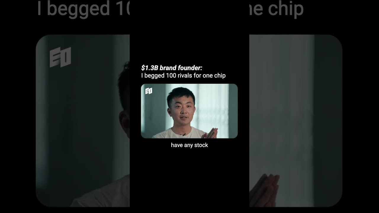 $1.3B brand founder: I begged 100 rivals for one chip