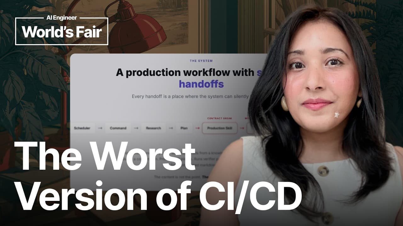 Every Solo Agent Builder Eventually Reinvents a Worse Version of CI/CD - Sumaiya Shrabony