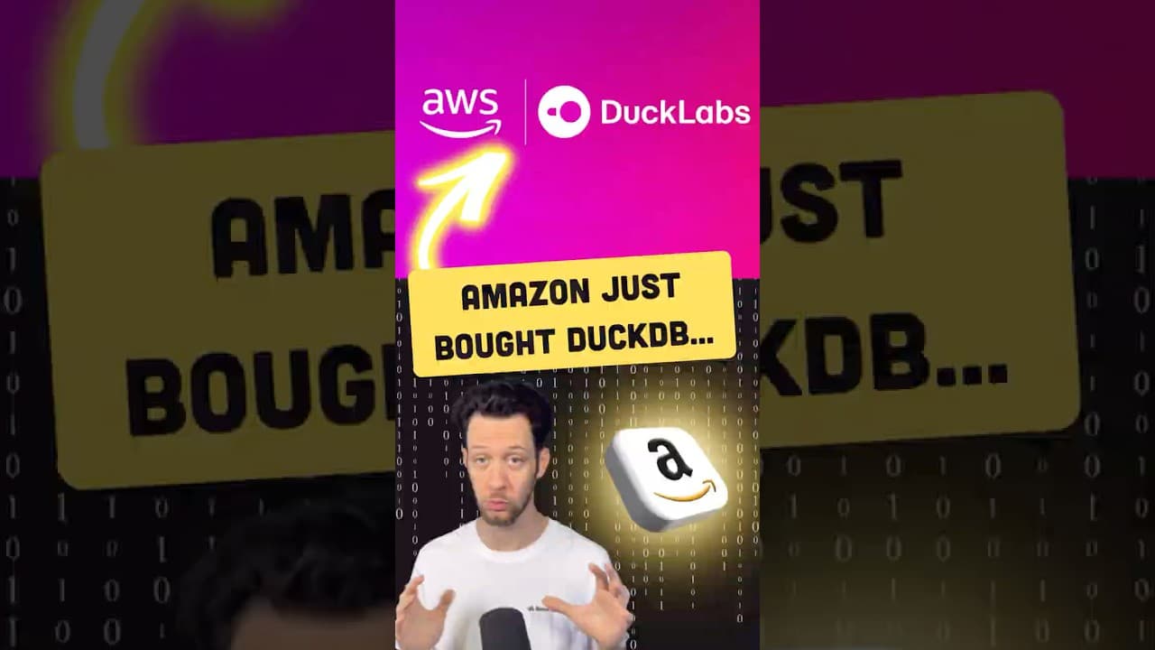 The database that hated the cloud joined AWS #aws #duckdb #database