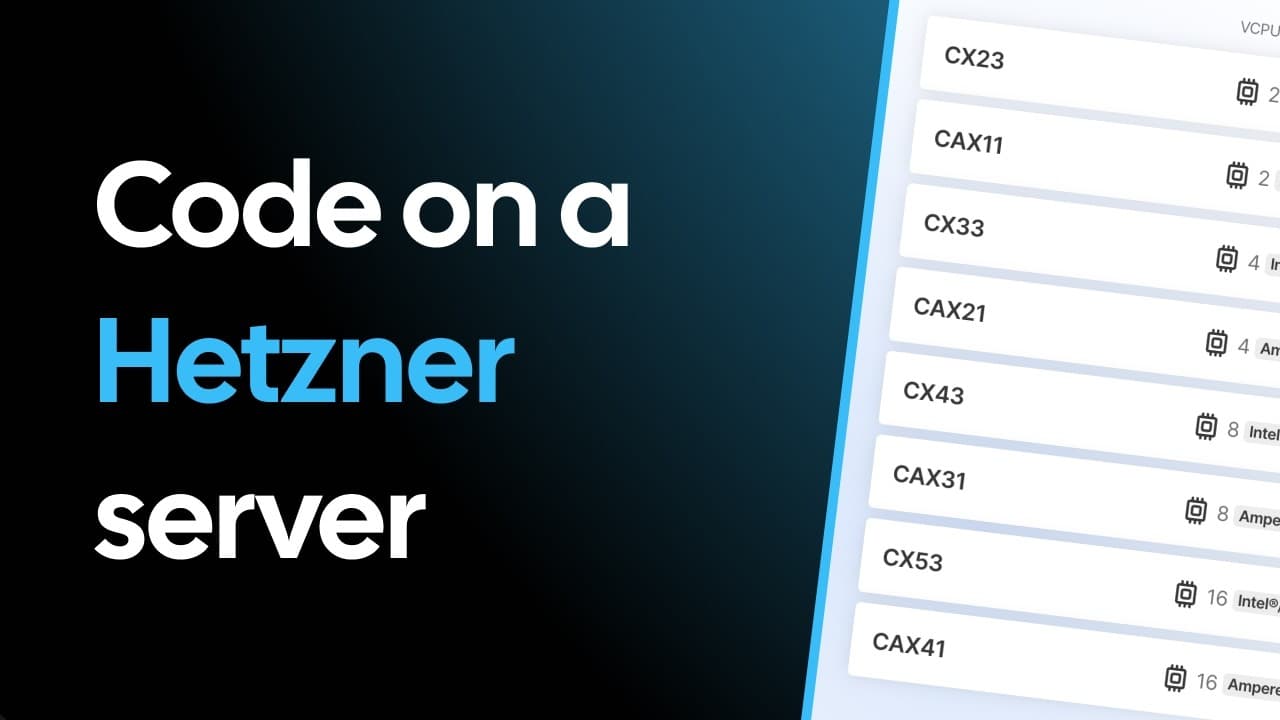 How to Set Up a Hetzner Server for Coding