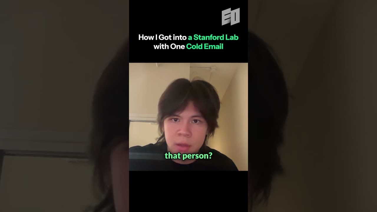 How a 16-Year-Old Worked at a Stanford Lab