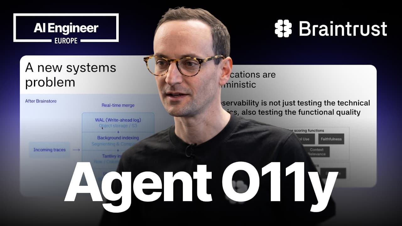 How agent o11y differs from traditional o11y — Phil Hetzel, Braintrust