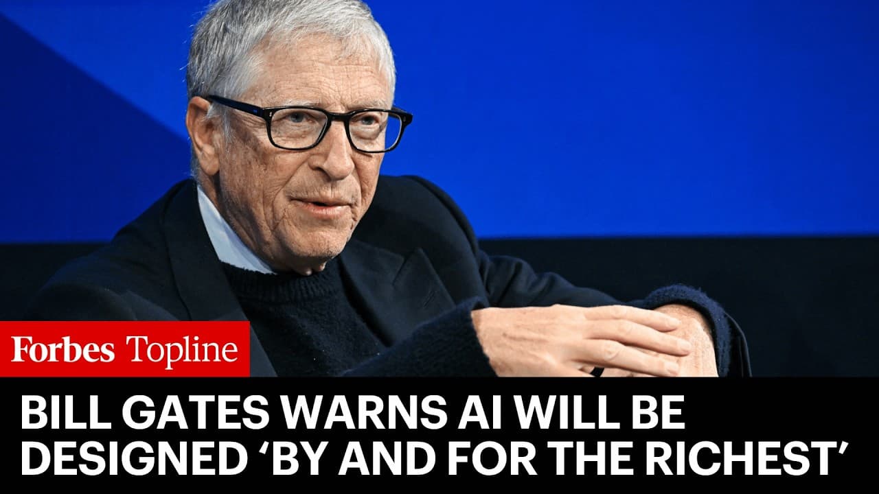Bill Gates Warns AI Will Be Designed ‘By And For The Richest’ Without Regulation