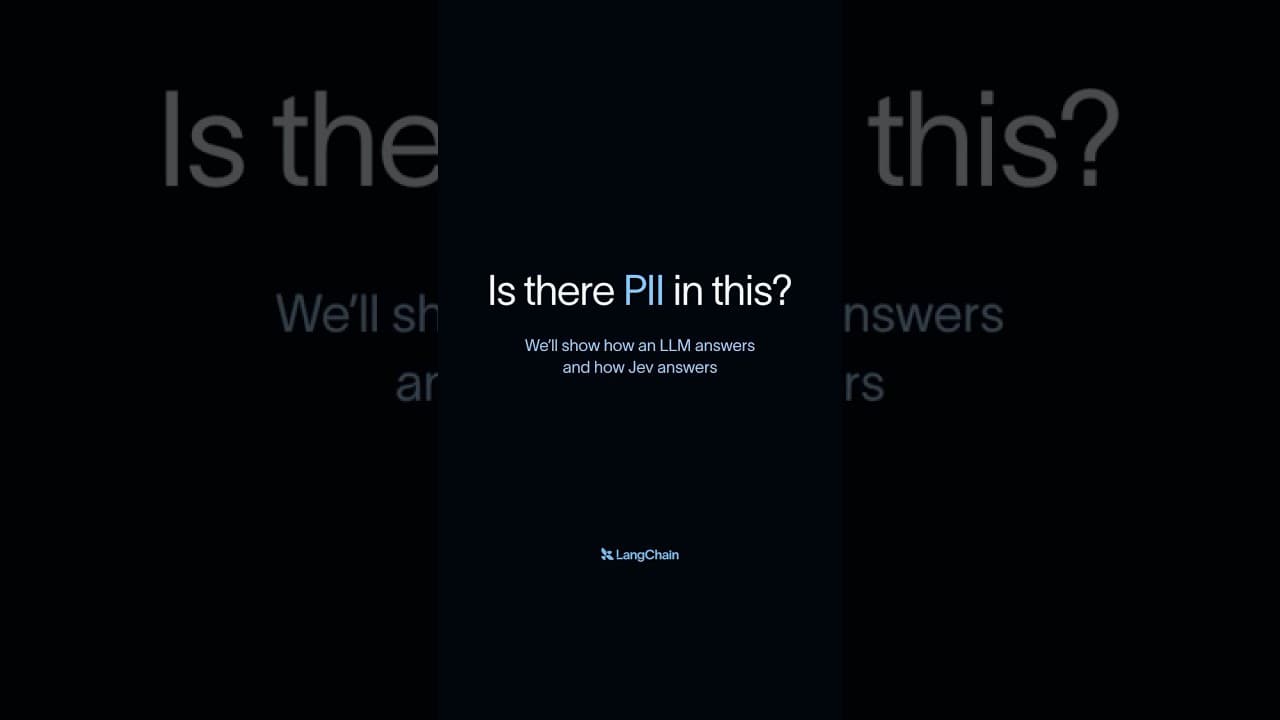 How Jev detects PII vs LLMs, explained in under 20 seconds