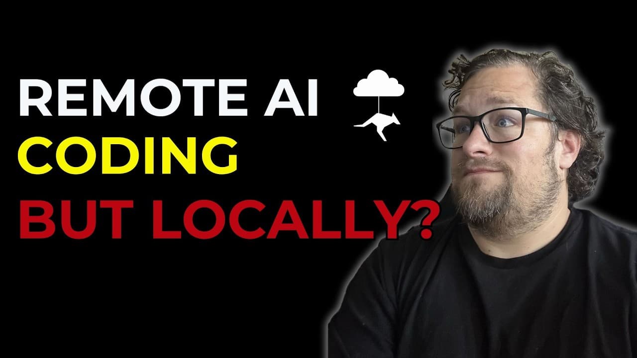 Remote Coding Agents that run locally... super cleaver solution!