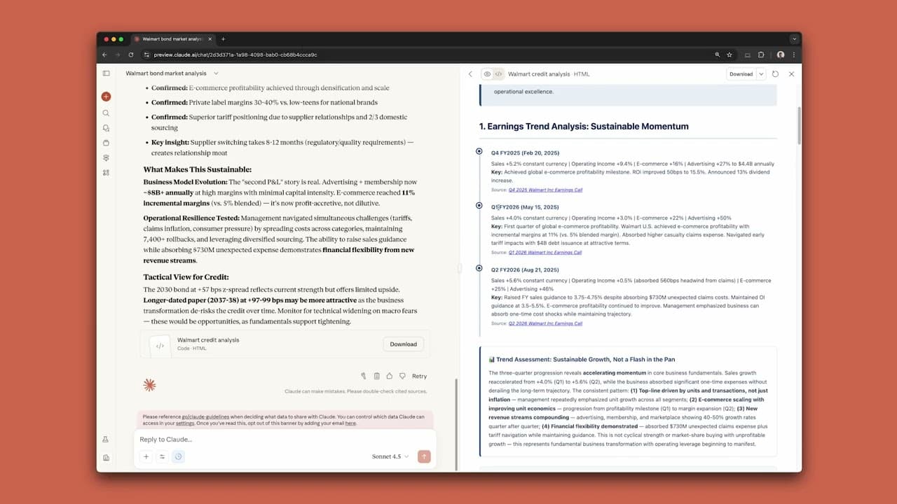 Generating real-time credit intelligence with Claude