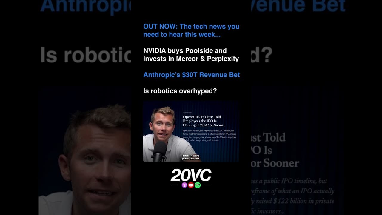 NVIDIA Bonanza, Anthropic's $30T Revenue & Is robotics overhyped?