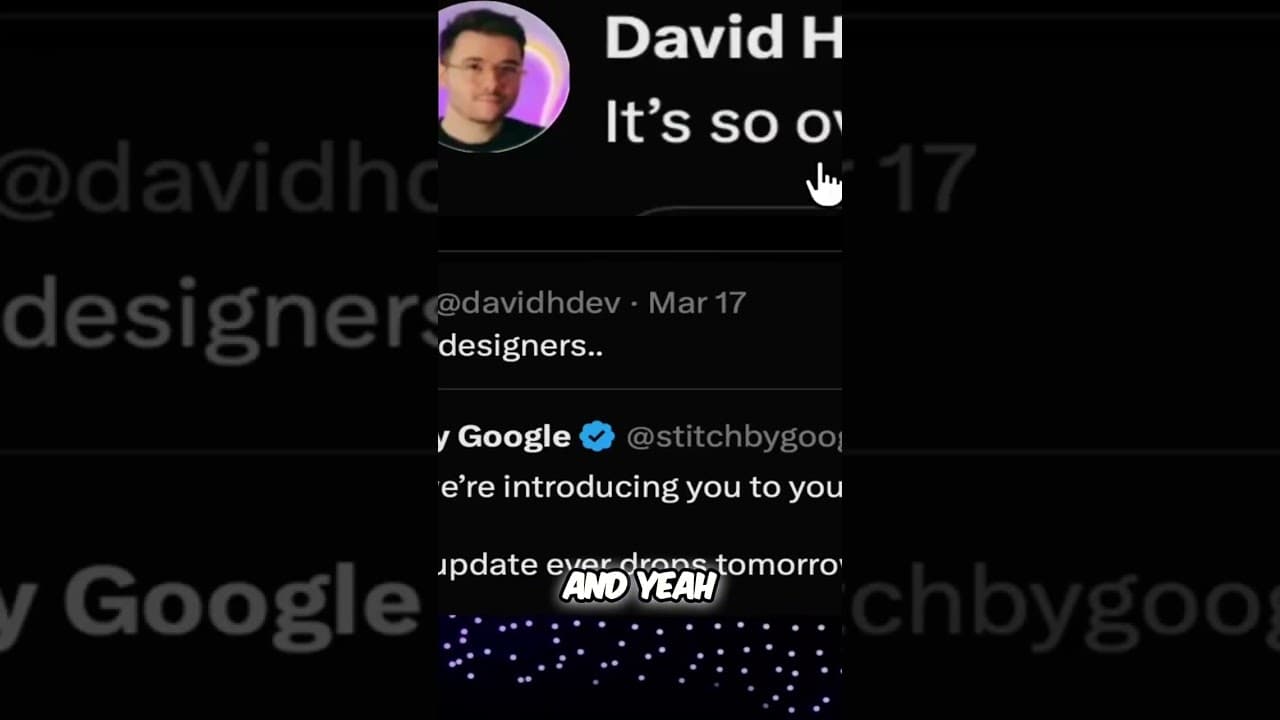 Google Stitch AI: Major Update & Future of Vibe Design! #shorts