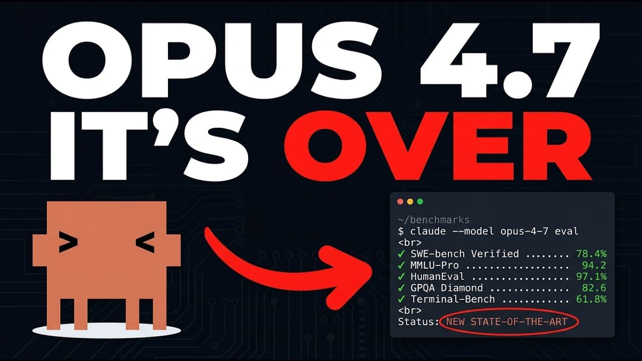 WE ARE COOKED: Claude Opus 4.7 JUST DROPPED AND IT'S INSANE