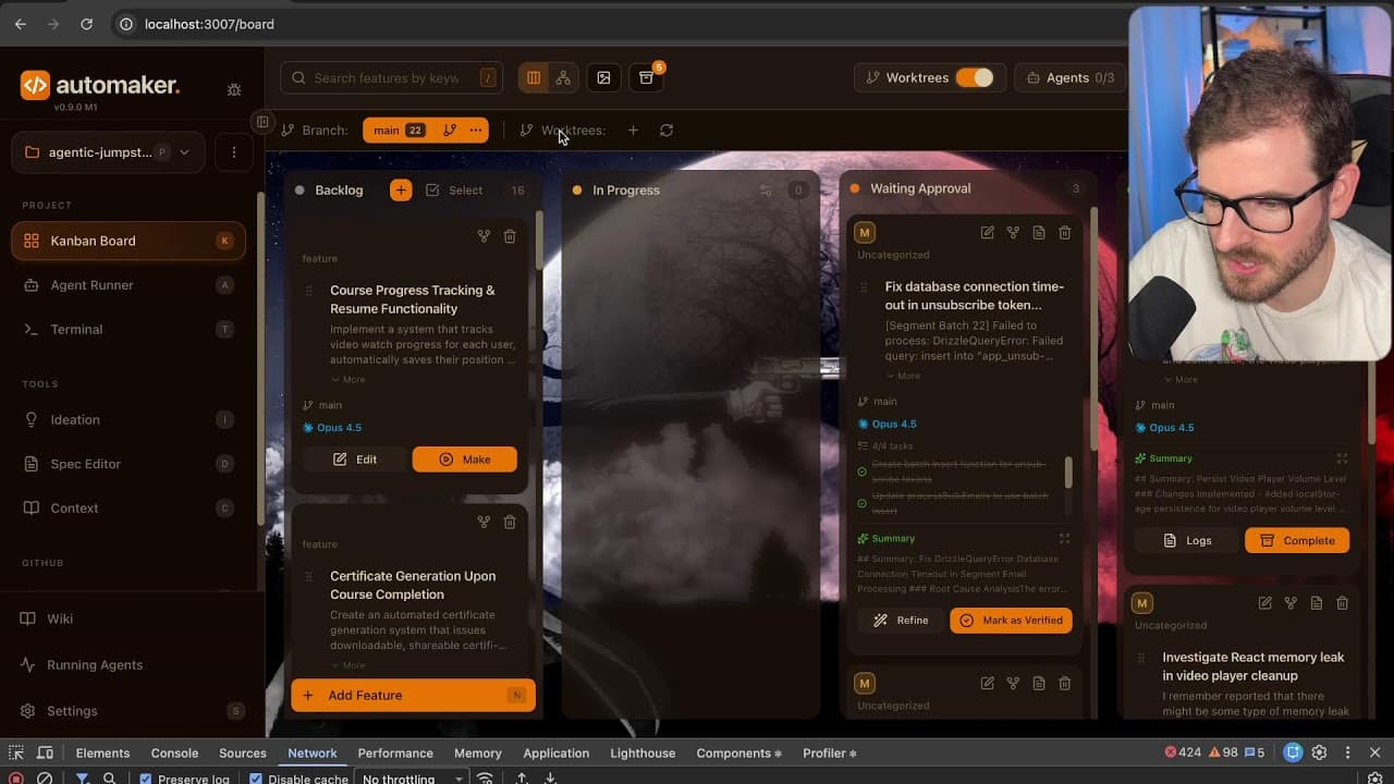Doing Agentic Coding on Automaker