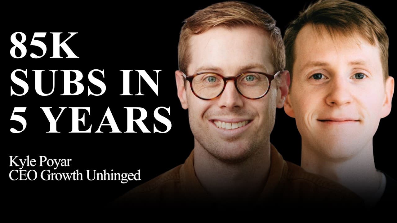 How to build & monetize a newsletter w/ Growth Unhinged’s Kyle Poyar