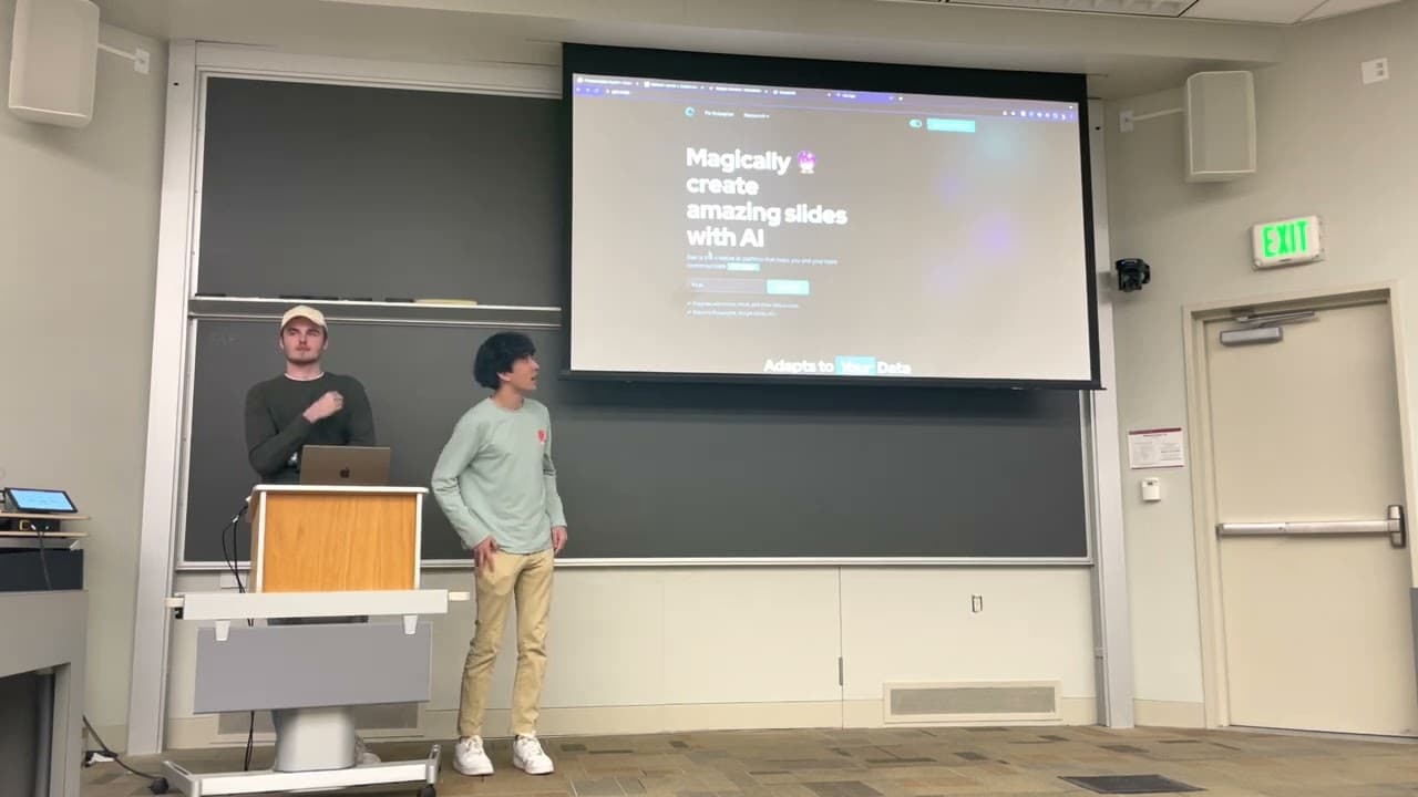 Joseph Semrai and Silas Alberti present Gen.page | Demo Day, Fall 2022