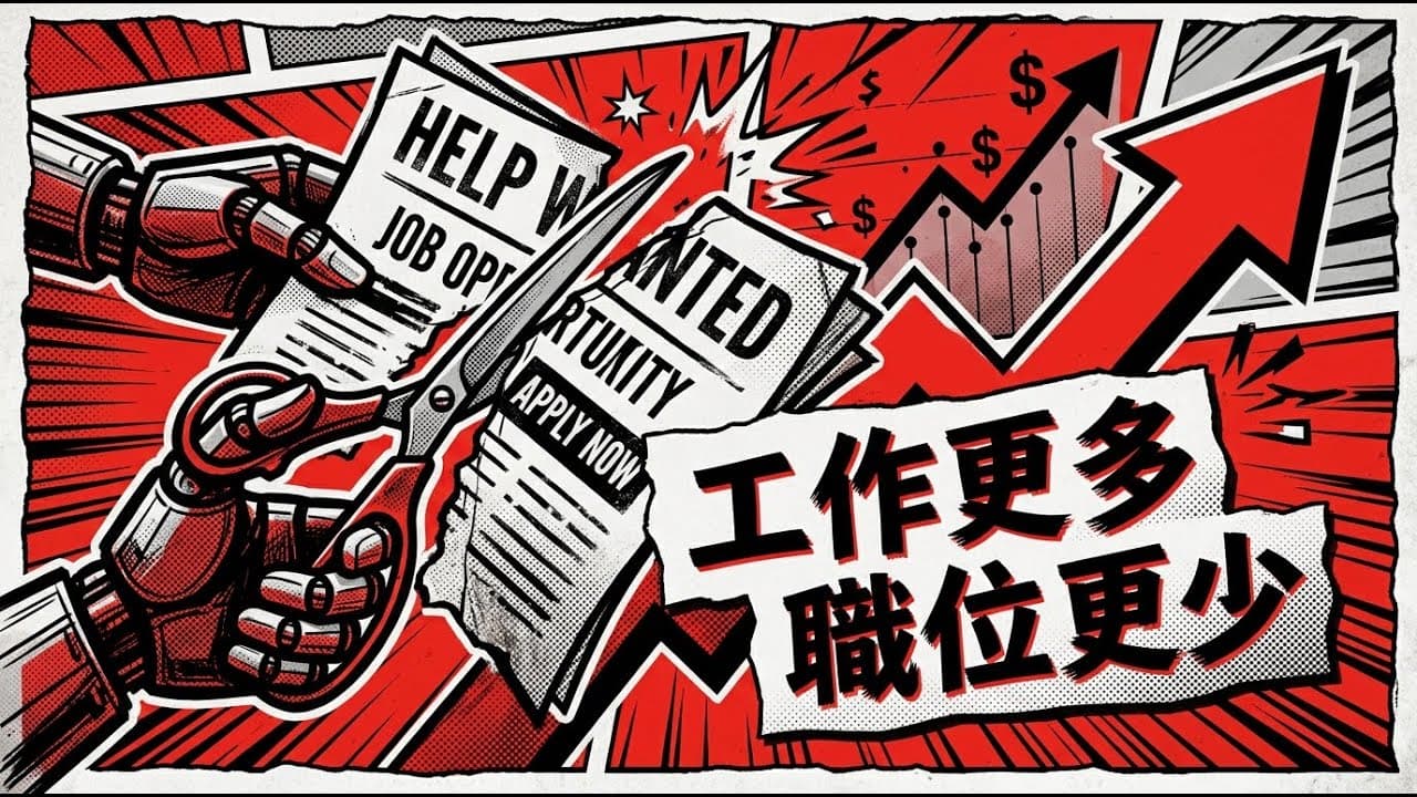 AI 時代：工作越來越多，正式職位越來越少 — 大脫鉤時代的勞動市場真相