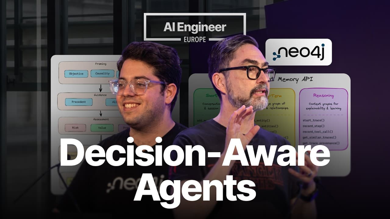 Context Graphs for Explainable, Decision-Aware AI Agents — Andreas Kollegger & Zaid Zaim, Neo4j