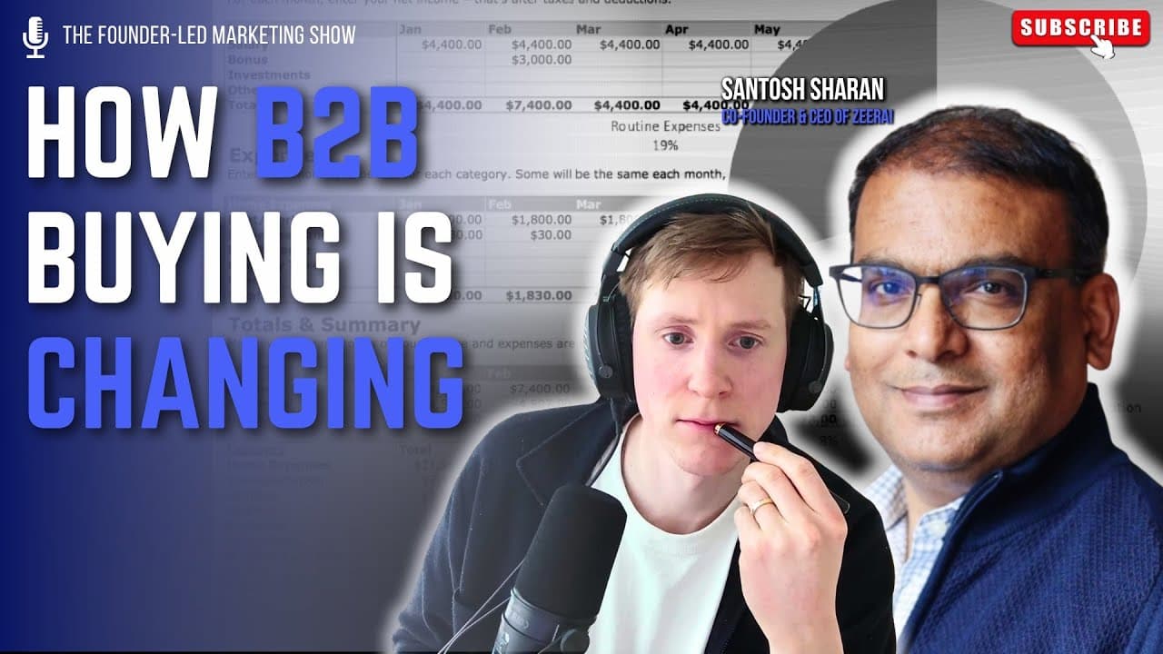 Santosh Sharan: 500k/Month LinkedIn Views, How B2B Buying is Changing, Lessons from RB2B & ZoomInfo