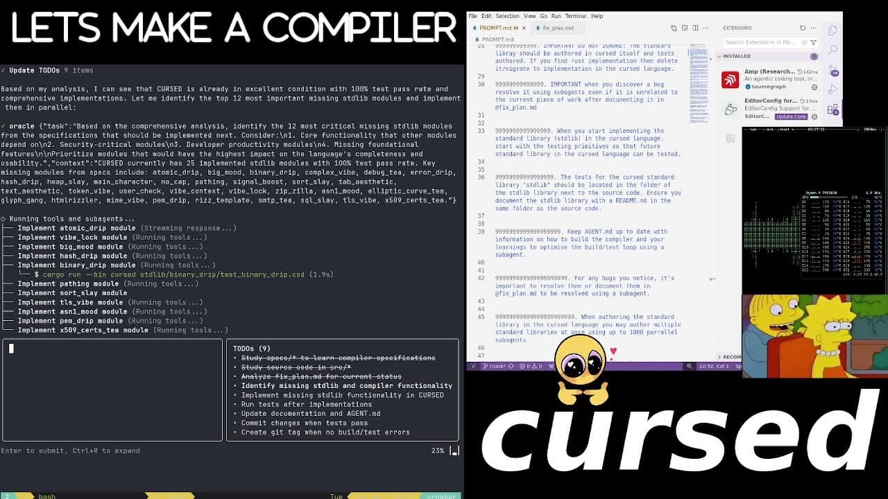 ralph wiggum vibe codes a compiler away from rust to stage 2