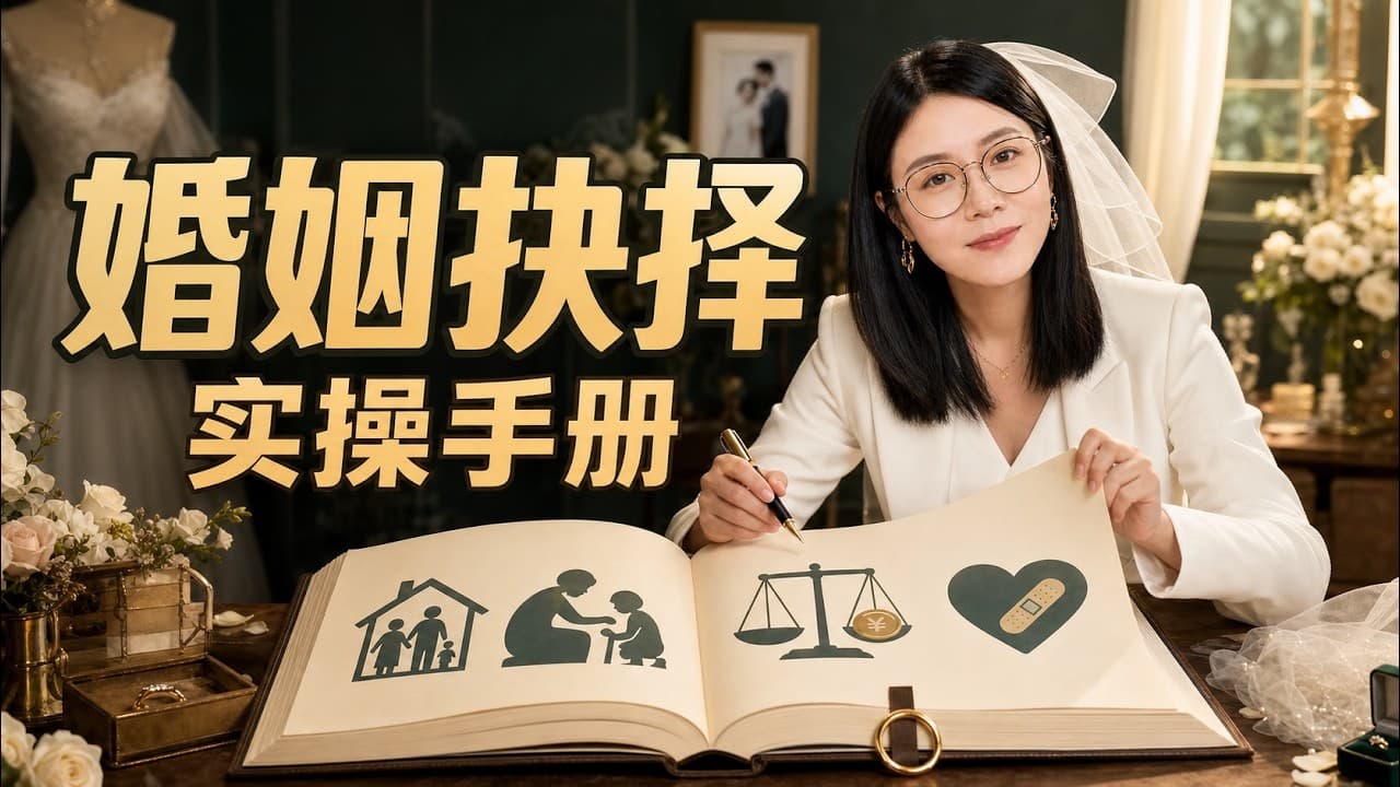 男人结婚前，别只看感觉：用4级行为证据选对长期伴侣 ｜ 婚姻抉择实操手册 ｜ 亲密关系