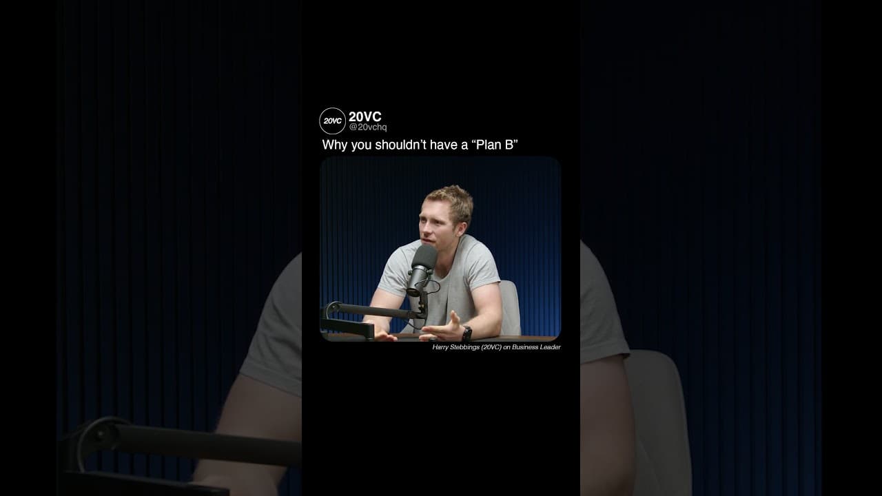 Why you shouldn’t have a plan B