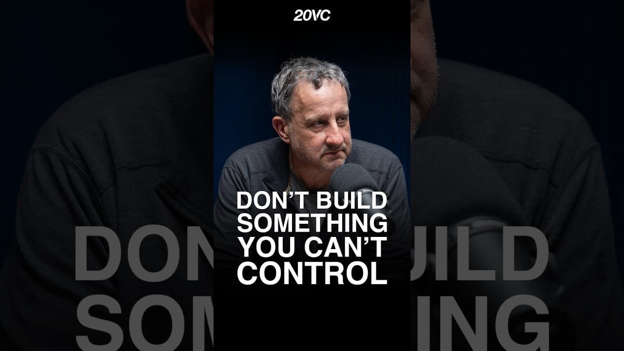 Don't build something you CAN'T control