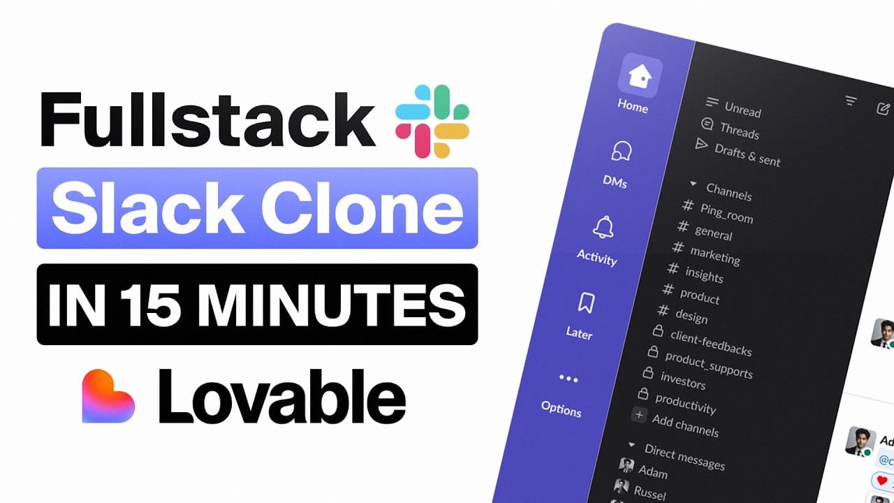 How I Re-Built Slack With Lovable (Step-By-Step Tutorial)