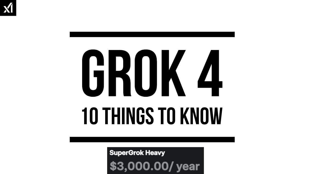 Grok 4 - 10 New Things to Know