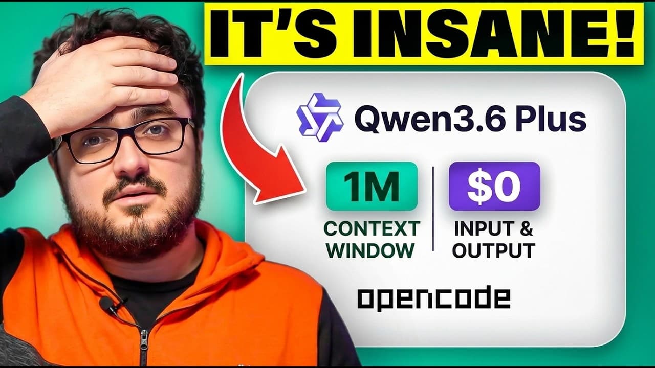 Qwen3.6 Plus is COMPLETELY FREE (1M Context + $0 Tokens)