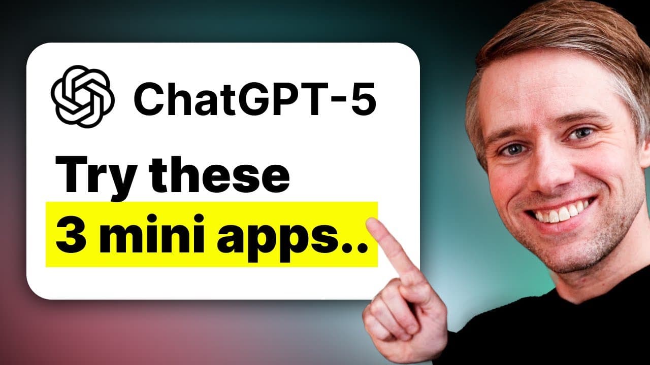 How to build AI mini-apps with ChatGPT-5 and Claude in 10 Minutes