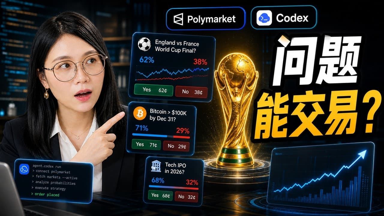 概率能赚钱？我用 Codex 实测全球最大预测市场 Polymarket，世界杯胜负也能交易？