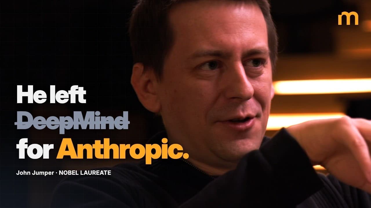 He won a Nobel here for AlphaFold. Then he left. - John Jumper