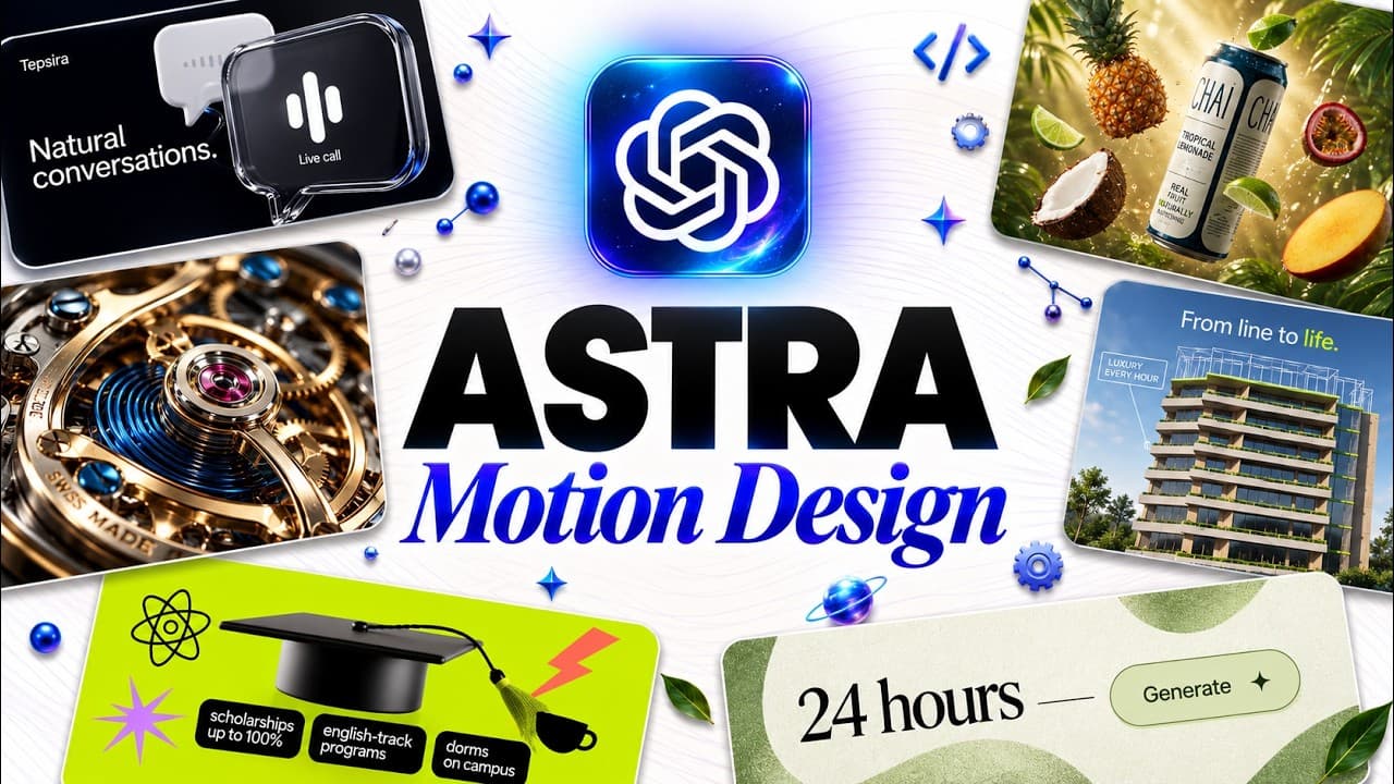 GPT 6 Astra Is INSANE for Motion Design